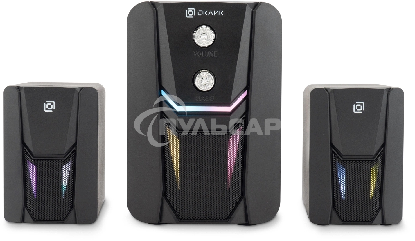 Акустическая система Оклик OK-423 2.1 черный 11Вт