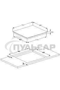 Встраиваемая электрическая варочная поверхность Beko HIC 64402 T, черный