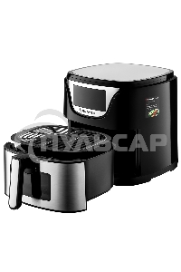 Аэрогриль BRAYER BR2037 черный/серебристый, 1500 Вт, 5 л, упр. - сенсор, программ - 7