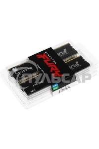 Оперативная память Kingston Fury Beast, DDR4, 64Gb (4x16Gb), 3600MHz, CL18, DIMM, радиатор, черный