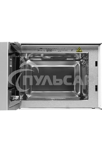 Микроволновая печь встраиваемая Hyundai HBW 2040 WG белый, 20 л, 800 Вт, переключатели - кнопки/поворотный механизм