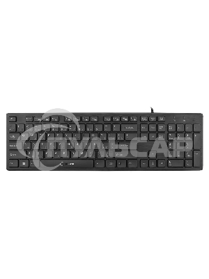 Клавиатура проводная Oklick 520M2U, USB, черный + черный