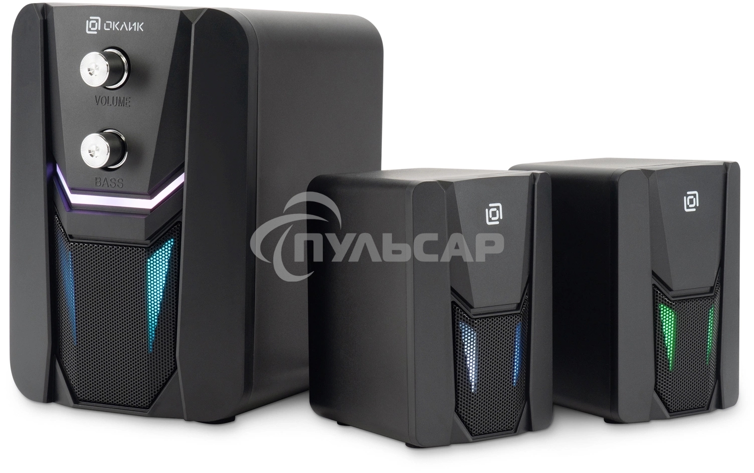 Акустическая система Оклик OK-423 2.1 черный 11Вт