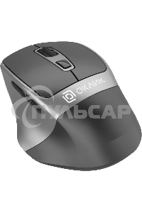 Мышь беспроводная Oklick 516MW черный/серебристый, 1600 dpi, радиоканал, Bluetooth, USB, кнопки - 6
