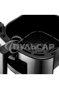 Аэрогриль BRAYER BR2037 черный/серебристый, 1500 Вт, 5 л, упр. - сенсор, программ - 7