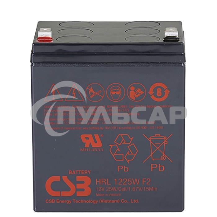 Батарея CSB HRL 1225W (12V 6Ah) F2