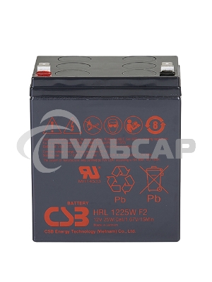 Батарея CSB HRL 1225W (12V 6Ah) F2