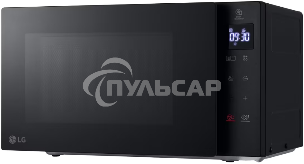 Микроволновая печь LG MH6032GAS черный, 20 л, 700 Вт, переключатели - сенсор