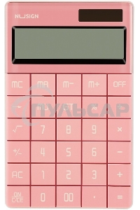Калькулятор настольный Deli Nusign ENS041pink розовый 12-разр.