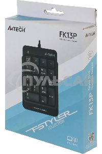 Числовой блок проводной A4Tech Fstyler FK13P, USB, черный