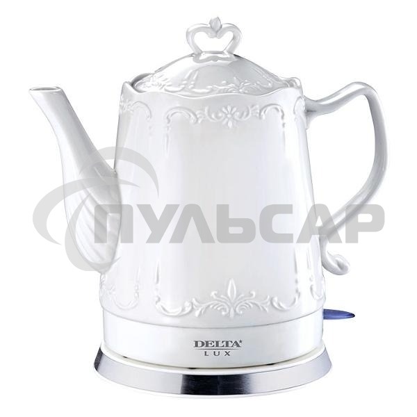 Чайник керамический Delta LUX DL-1236 белый
