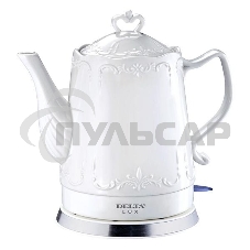 Чайник керамический Delta LUX DL-1236 белый
