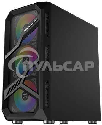 Компьютерный корпус Xigmatek Lamiya EN40016 ATX, USB 3.0x1+USB 2.0x2, Front & Left TG, 4PCS X24A Fan, Galaxy II Fan Control Box & Remote (748113)