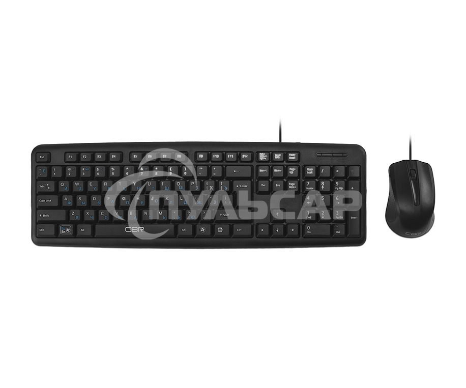 Комплект клавиатура + мышьCBR KB SET 710 проводной, USB, 104 клавиши, длина кабеля 1,8 м