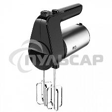 Миксер BQ MX323 Steel-black, Мощность 500 Вт, 6 скоростных режимов, Режим ТУРБО