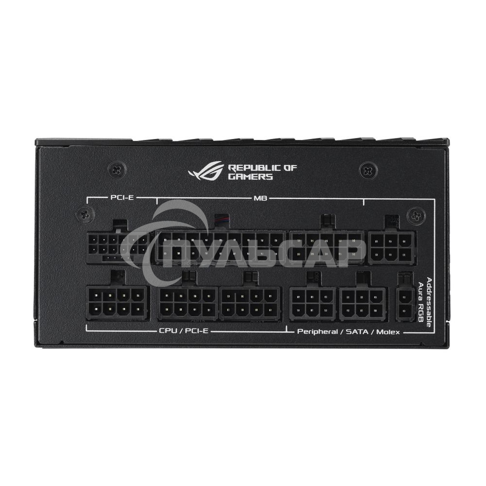 Блок питания ASUS ROG-LOKI-1000P-SFX-L GAMING (90YE00N1-B0NA00), 1000Вт, 80 PLUS Platinum, 135мм, модульный, серый и черный