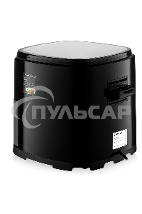 Аэрогриль BRAYER BR2037 черный/серебристый, 1500 Вт, 5 л, упр. - сенсор, программ - 7