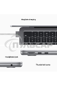 Ноутбук Apple 13-inch MacBook Air: Apple M2 with 8-core CPU, 10-core GPU/16Gb/512Gb SSD - Space Gray/EN