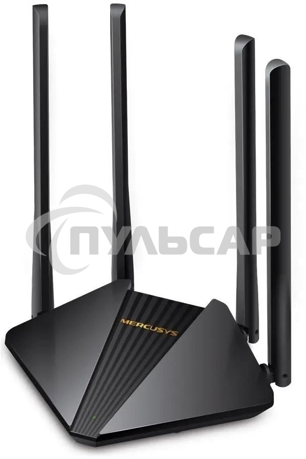 Wi-Fi роутер MERCUSYS MR30G, Wi-Fi 5, AC1200, 2.4/5ГГц, 2 LAN, черный