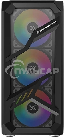 Компьютерный корпус Xigmatek Lamiya EN40016 ATX, USB 3.0x1+USB 2.0x2, Front & Left TG, 4PCS X24A Fan, Galaxy II Fan Control Box & Remote (748113)