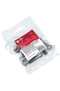 Дюбель-хомут EKF PROxima (6х14 мм) для плоского кабеля черный (10 шт.)