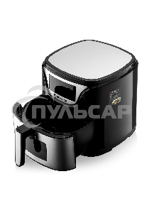 Аэрогриль BRAYER BR2037 черный/серебристый, 1500 Вт, 5 л, упр. - сенсор, программ - 7