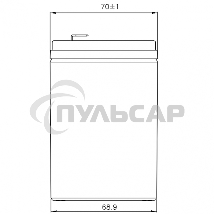 Батарея CSB HRL 1225W (12V 6Ah) F2