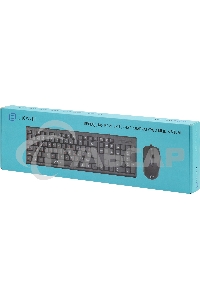 Комплект клавиатура + мышь Oklick 630M клав:черный мышь:черный USB