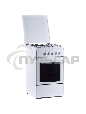 Плита газовая Flama RG 2401 W белый, конфорок 4 шт, духовка 50 л, 50 см x 85 см x 60 см