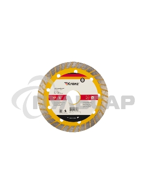 Диск алмазный отрезной Turbo 115x22.2 мм Kranz 