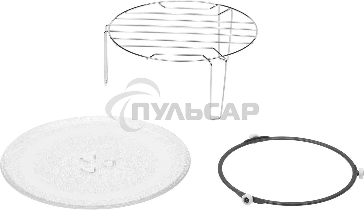 Микроволновая печь встраиваемая Hyundai HBW 2040 WG белый, 20 л, 800 Вт, переключатели - кнопки/поворотный механизм