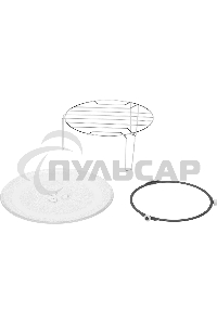 Микроволновая печь встраиваемая Hyundai HBW 2040 WG белый, 20 л, 800 Вт, переключатели - кнопки/поворотный механизм