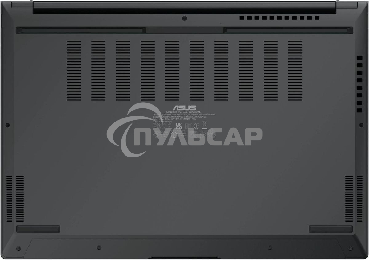 Ноутбук Asus Zenbook 14 UM3406KA-QD180 черный Ryzen AI 5 340 16Gb SSD1Tb AMD Radeon 14