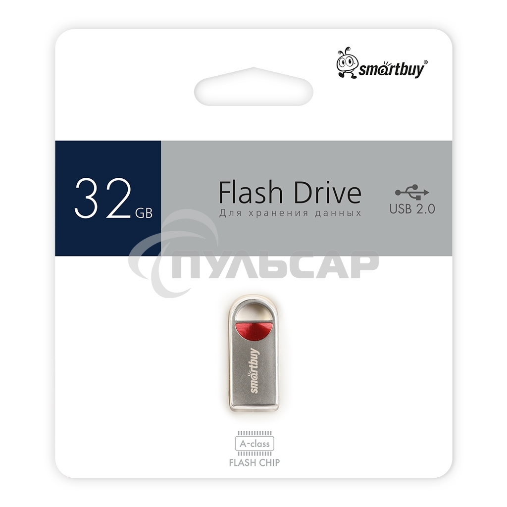 Флешка USB Smartbuy R/W (SB032 GbMC8) UFD 2.0 032 Gb,MC8 Metal Red