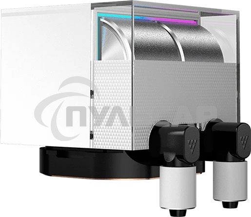 Система охлаждения Water Cooling System PCCooler DS360 Display WH (310W, 360мм, LED, белый, ARGB Pump/ Fans: 3x120мм, 90.56CFM, 39.8dBA, 2500RPM/ Pump height 65мм, 15dBA, 2600RPM, Rad thickness 27мм/ S: 1851, 1700, 1200, 115X, AM5, AM4)