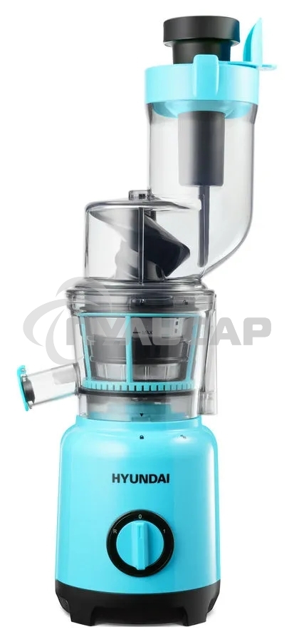 Соковыжималка шнековая Hyundai HY-JS6534 300Вт рез.сок.:600мл. светло-синий