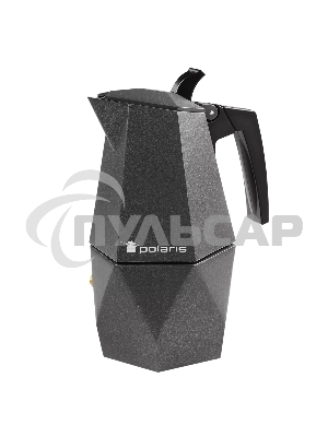 Кофеварка гейзерная Polaris Kontur 4C cерый, 0,3 л