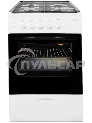 Газовая плита Лысьва ГП 400 МС-2у белый (стеклянная крышка) реш.чугун