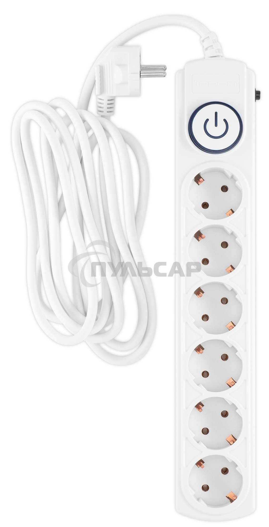 Сетевой фильтр Ippon BK-6-EU-3-10-W 3м (6 розеток) белый (коробка)