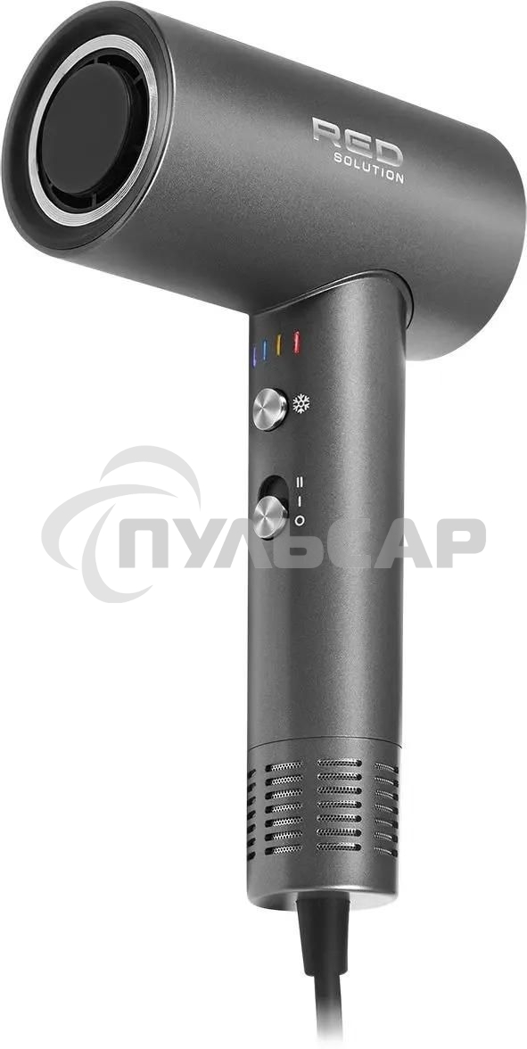 Фен Red Solution RF-510, 1400Вт, серый/серебристый