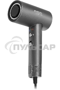 Фен Red Solution RF-510, 1400Вт, серый/серебристый