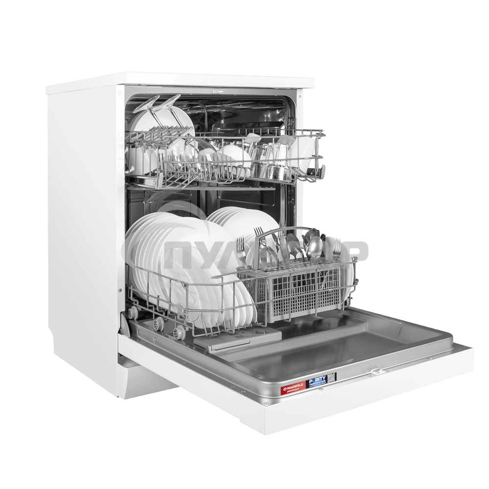 Посудомоечная машина MAUNFELD MWF60120W, белый, 59.5 см, 12 компл., 49 дБ, класс A++