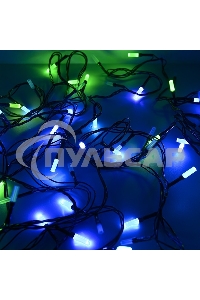 Гирлянда светод. Funray Лучики, SE-BEAM-110M, 10М, 100LED, мульти (4цв.),темно-зел.шн.0,7м,контр.