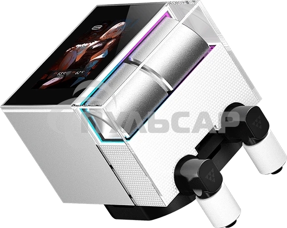 Система охлаждения Water Cooling System PCCooler DS360 Display WH (310W, 360мм, LED, белый, ARGB Pump/ Fans: 3x120мм, 90.56CFM, 39.8dBA, 2500RPM/ Pump height 65мм, 15dBA, 2600RPM, Rad thickness 27мм/ S: 1851, 1700, 1200, 115X, AM5, AM4)