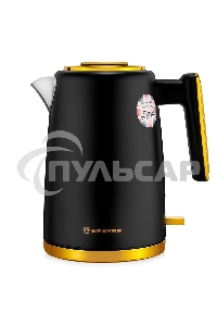 Чайник электрический BRAYER BR1017, 2200 Вт, 1,7 л, нерж.сталь, VNQ by STRIX, автоотключ