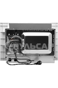 Микроволновая печь встраиваемая Hyundai HBW 2040 WG белый, 20 л, 800 Вт, переключатели - кнопки/поворотный механизм