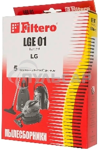 Пылесборники Filtero LGE 01 Standard, двухслойные, 5 шт., для пылесосов LG