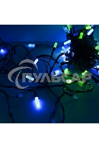 Гирлянда светод. Funray Лучики, SE-BEAM-110M, 10М, 100LED, мульти (4цв.),темно-зел.шн.0,7м,контр.
