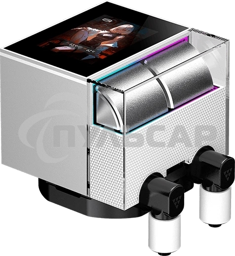 Система охлаждения Water Cooling System PCCooler DS360 Display WH (310W, 360мм, LED, белый, ARGB Pump/ Fans: 3x120мм, 90.56CFM, 39.8dBA, 2500RPM/ Pump height 65мм, 15dBA, 2600RPM, Rad thickness 27мм/ S: 1851, 1700, 1200, 115X, AM5, AM4)