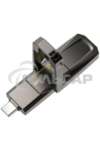 Флешка USB Netac US5 256 Gb USB 3.2+TypeC Solid State Flash, up to 550MB/500Mb/s